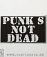 нашивка punks not dead (надпись белая)