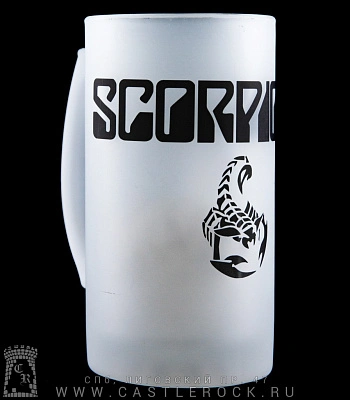 кружка пивная стеклянная scorpions