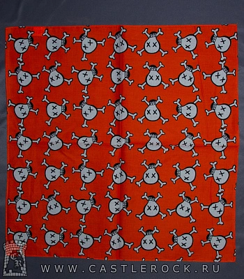 бандана черепа-лампочки (оранжевая)