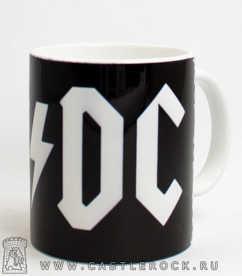 кружка ac/dc (лого ч/б)