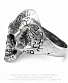 кольцо alchemy gothic (алхимия готик) r122 omega skull