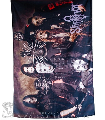 постер тканевый slipknot (группа, серый)