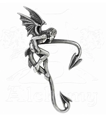 серьга кафф alchemy gothic (алхимия готик) e391 devil's den