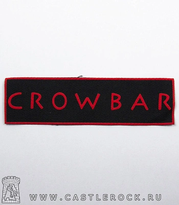 нашивка crowbar (надпись красная)