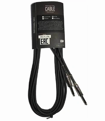 кабель инструментальный для гитары cr-15 4,5м