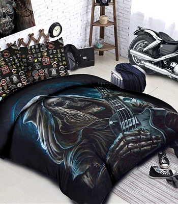 комплект постельного белья смерть с гитарой
