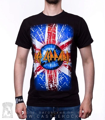 футболка def leppard (флаг)