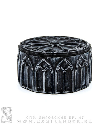 шкатулка готика (3d печать, ч/б)