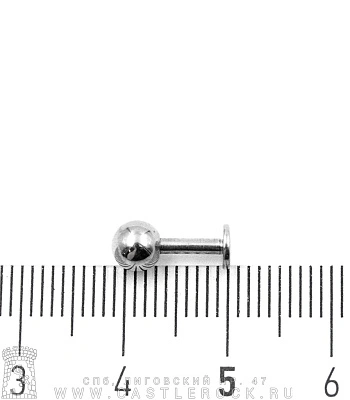Лабрет Сталь с Шариком 1,6 х 6 х 5