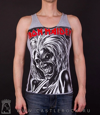 майка iron maiden (серая)