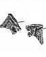 серьги alchemy gothic (алхимия готик) e435 dark wolf