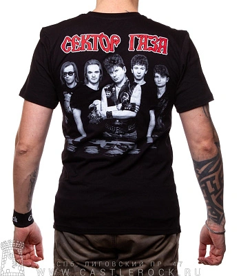 футболка сектор газа юрий клинских (хой с гитарой)