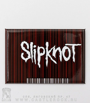 магнит прямоугольный slipknot (штрихкод)
