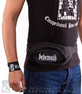 сумка на пояс с вышивкой behemoth