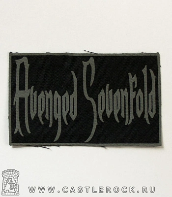 нашивка avenged sevenfold (лого серое)