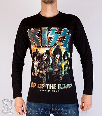 футболка kiss "end of the road. world tour" д/р