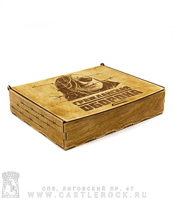 фляга гражданская оборона егор летов (в коробке, 4 стопки, воронка) 9 oz