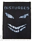 нашивка disturbed (монстр ч/б)