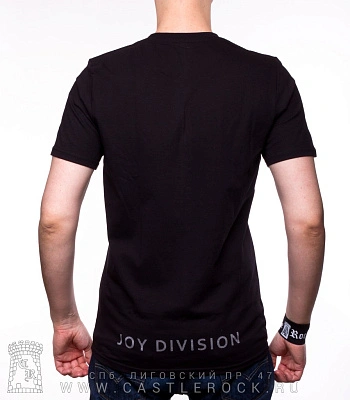 футболка joy division "unknown pleasures" (принт серебристый)