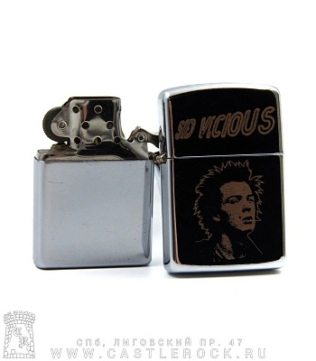 зажигалка с гравировкой sex pistols sid vicious