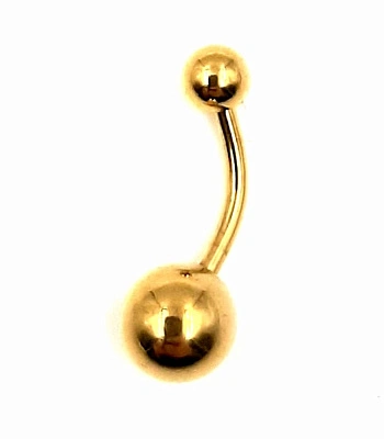 Банан Сталь Золотистый с Шариками 1,6 х 10 х 5/8