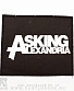 нашивка asking alexandria (лого белое, большая)