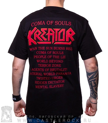 футболка kreator "coma of souls"