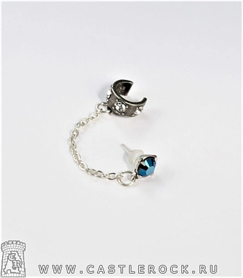 серьга кафф alchemy gothic (алхимия готик) e223 diamond pall