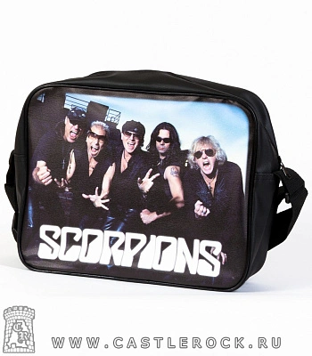 сумка к/з scorpions (группа, крупный план)