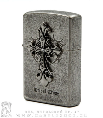 зажигалка фирменная крест "tribal cross" (страз)
