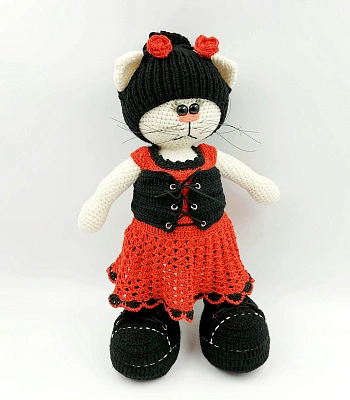 игрушка интерьерная кошка тарья