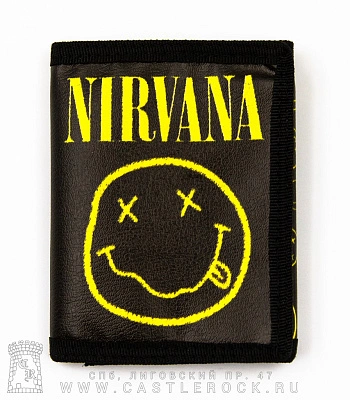 кошелек nirvana (смайл, к/з)