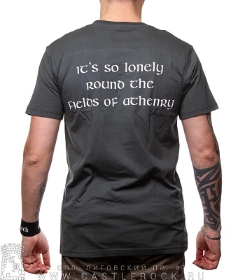 футболка dropkick murphys (скелет волынщика, зеленая)