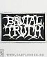нашивка brutal truth (лого белое)