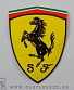 нашивка термо ferrari (герб, лошадь, вышивка)