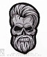 нашивка череп с бородой (вышивка)