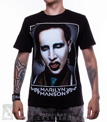 футболка marilyn manson (принт большой)