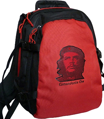 рюкзак с вышивкой че гевара che guevara (красный фон)