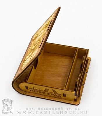 портсигар деревянный ленинград с. шнуров "в питере тире пить"