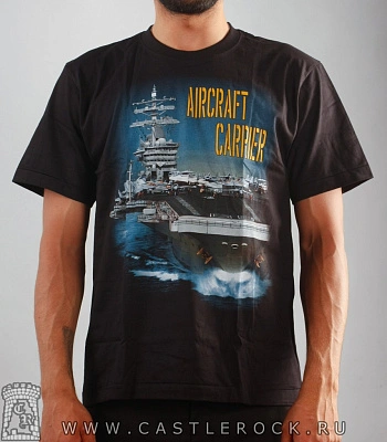 футболка army корабль авианосец "aircraft carrier"
