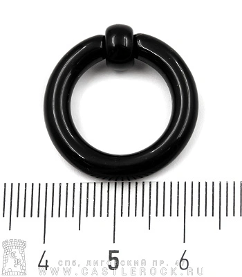 Кольцо BCR Хард Акрил Черное 4 х 14 х 7
