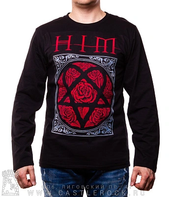 футболка him (хартаграмма и розы, принт большой) д/р