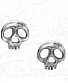 серьги alchemy gothic (алхимия готик) e343 skully pair