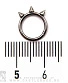 Сегментное Кольцо Кликер Сталь с Шипами 1,2 х 8