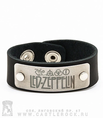 браслет кожаный led zeppelin (широкий)