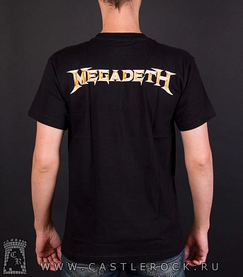 футболка megadeth "thirteen" (череп)