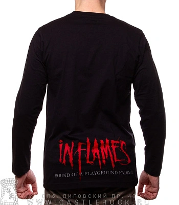 футболка in flames "sounds of a playground fading" (принт темный) д/р