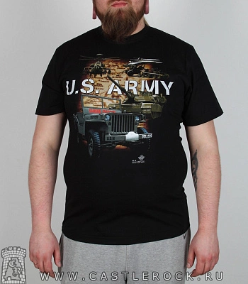 футболка army военная техника "u.s. army"