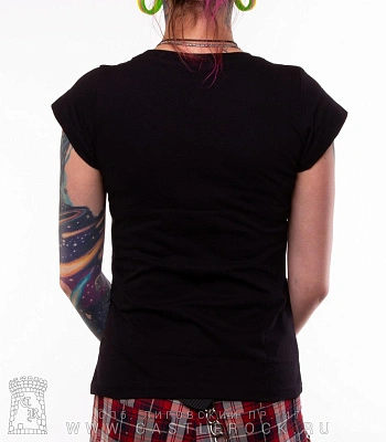 женская футболка architects (череп)