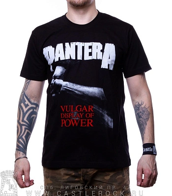 футболка pantera "vulgar display of power. stronger than all"